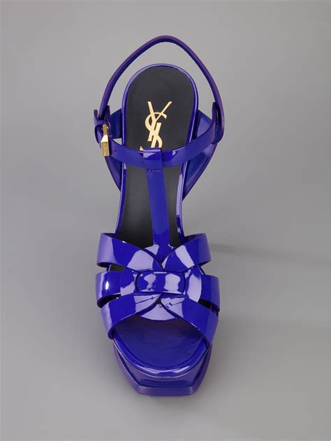 ysl tribute sandal baby blue|ysl tribute sandals flat.